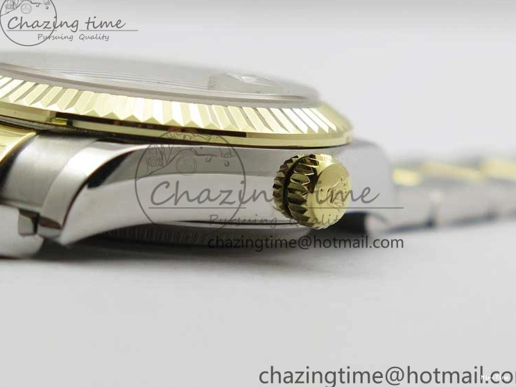 MiroTime 0203 WaterResistant Datejust 31mm 278273 SS YG BP Maker Best Edition Black Sticks Markers Dial on SS YG Oyster Bracelet 2718